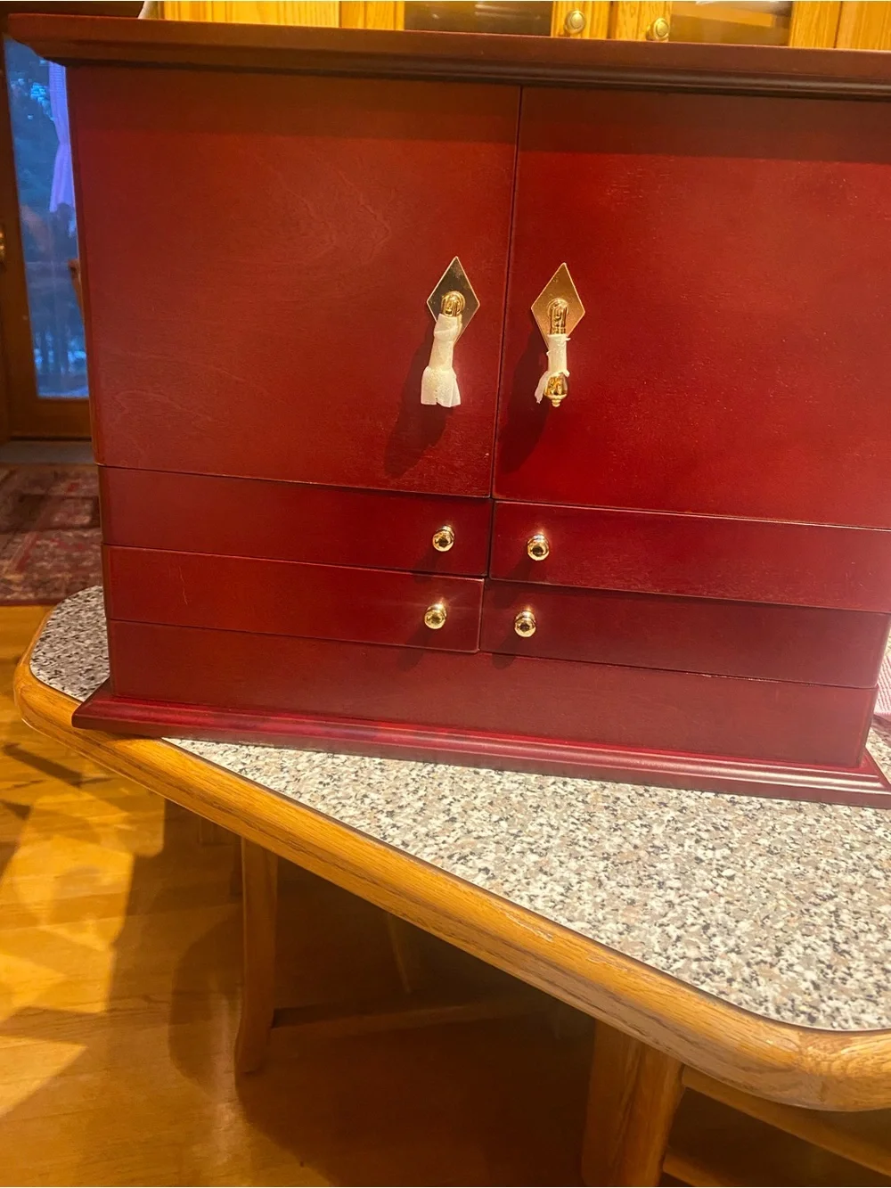 Wooden Jewelry Box Organizer NEW